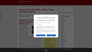 Hochwertiger Backlink von eine Auswandern-Blogwebseite | Schnell und effektiv